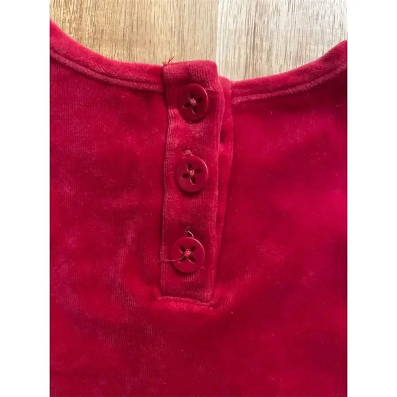 Hanna Andersson Softest Velour Dress Red Size 6-12m 70cm - Picture 4 of 4